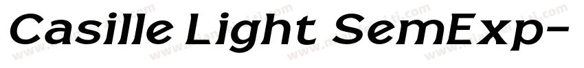 Casille Light SemExp字体转换